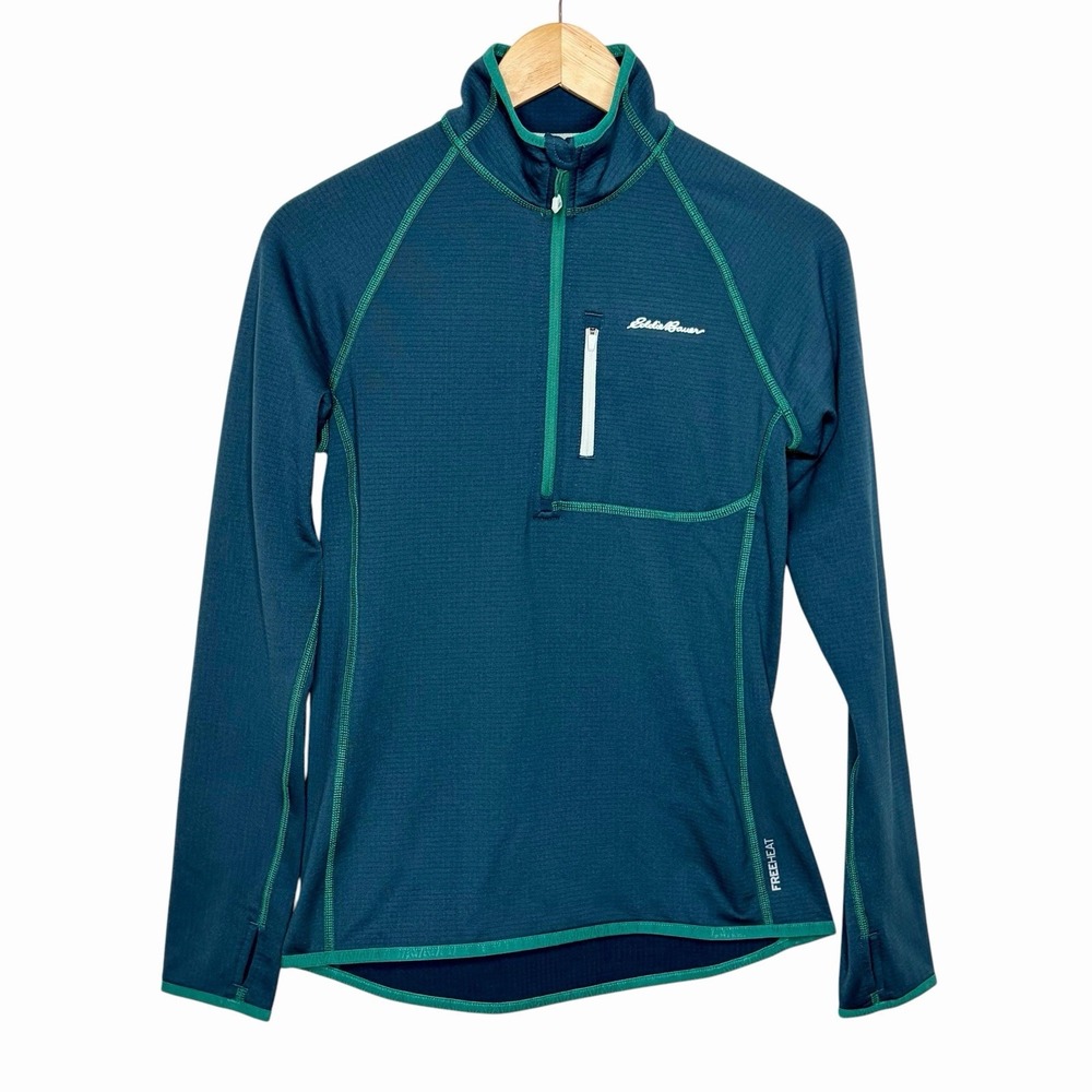Eddie Bauer First Ascent Free Heat Fleece 1/4 Zip Pullover Jacket Womens XS